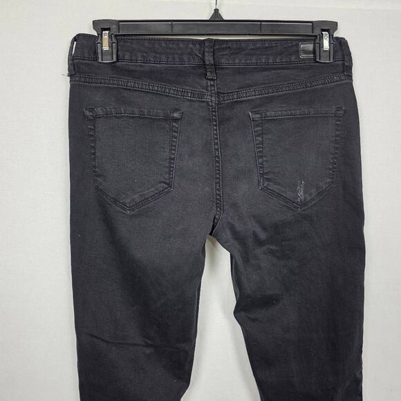 Dear John Black Distressed Skinny Jeans Women’s 30 - Picture 7 of 8